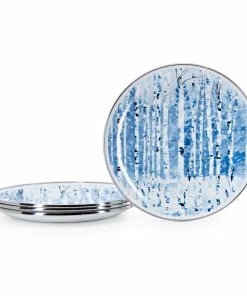 Golden Rabbit Enamelware 8.5" Salad Plates - Set Of 4 | Aspen Grove