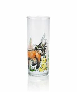 Everything Kitchens Barnyard Baby Animals Drinking Glasses (Set Of 4) | Assorted -Cheap Dinnerware Store baby goat view 2