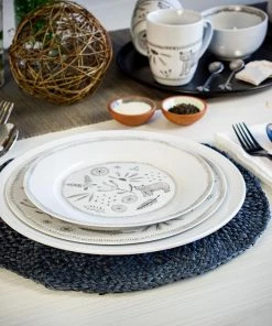 Everything Kitchens 16-Piece Dinnerware Set With Mugs | Bear With Me -Cheap Dinnerware Store bear with me platesl lifestyle 1