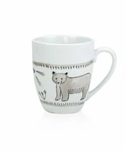 Everything Kitchens 16-Piece Dinnerware Set With Mugs | Bear With Me -Cheap Dinnerware Store bear mug view 1 2