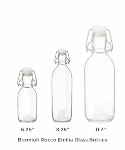 Bormioli Rocco 33.75oz Emilia Glass Bottle 14 Bormioli Rocco 33.75oz Emilia Glass Bottle -Cheap Dinnerware Store bormioli rocco emilia glass bottles height v2 2