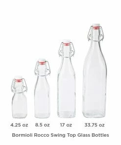 Bormioli Rocco 8.5oz Swing Top Glass Bottles | 60-pack 7 Bormioli Rocco 8.5oz Swing Top Glass Bottles | 60-pack -Cheap Dinnerware Store bormioli rocco emilia glass bottles red 3 2