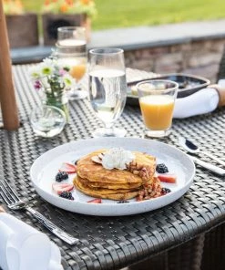 Fortessa Camp Melamine Coupe 11" Round Plate | White -Cheap Dinnerware Store camp dorada outside 3