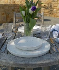 Fortessa Camp Melamine Coupe 9" Round Plate | White -Cheap Dinnerware Store camp white grandcity 1029 1