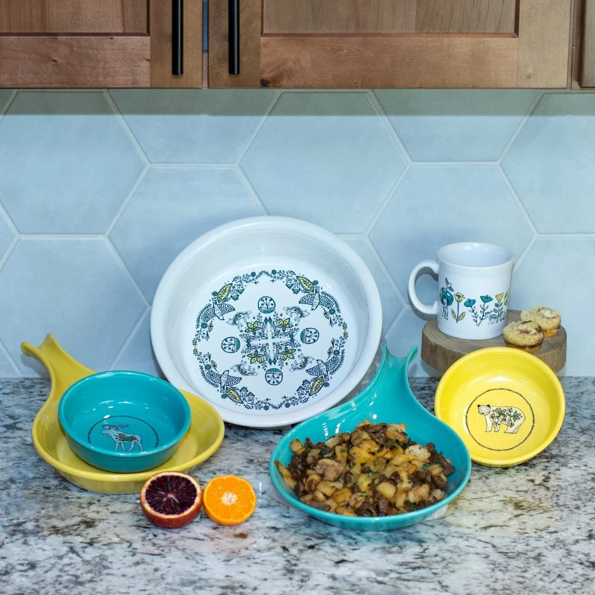 Fiesta® 12oz Java Mug | Nordic Woodland (White) 6 Fiesta® 12oz Java Mug | Nordic Woodland (White) - Image 6