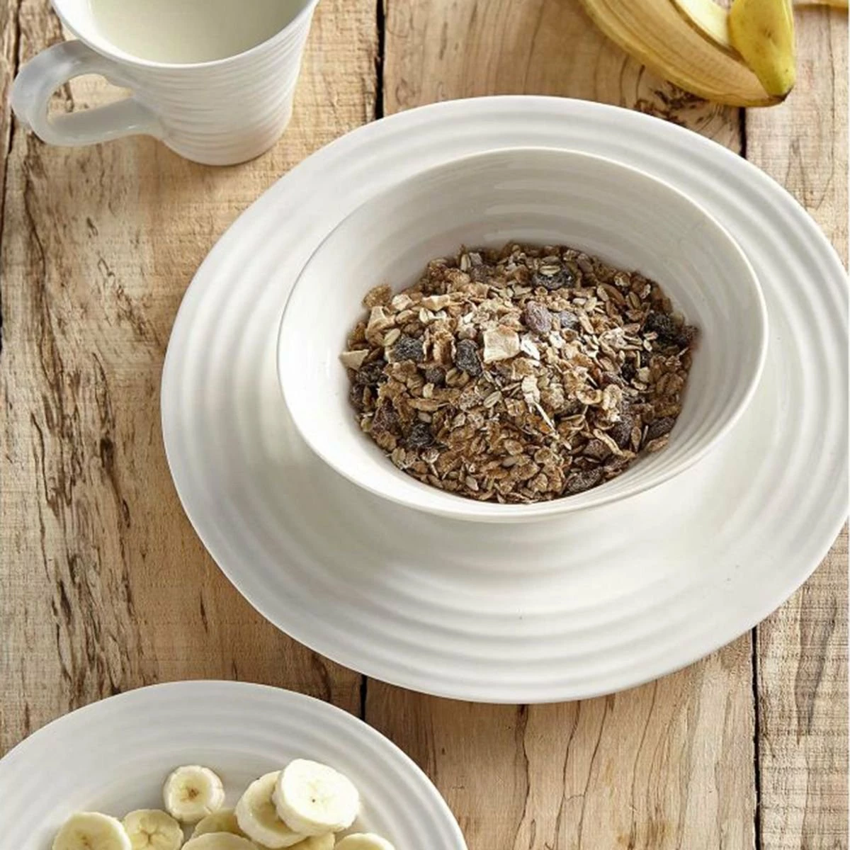 Portmeirion Sophie Conran 4-Piece Place Setting | White 2 Portmeirion Sophie Conran 4-Piece Place Setting | White - Image 2