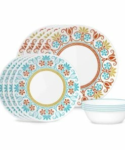 Corelle 12-Piece Dinnerware Set | Terracotta Dreams