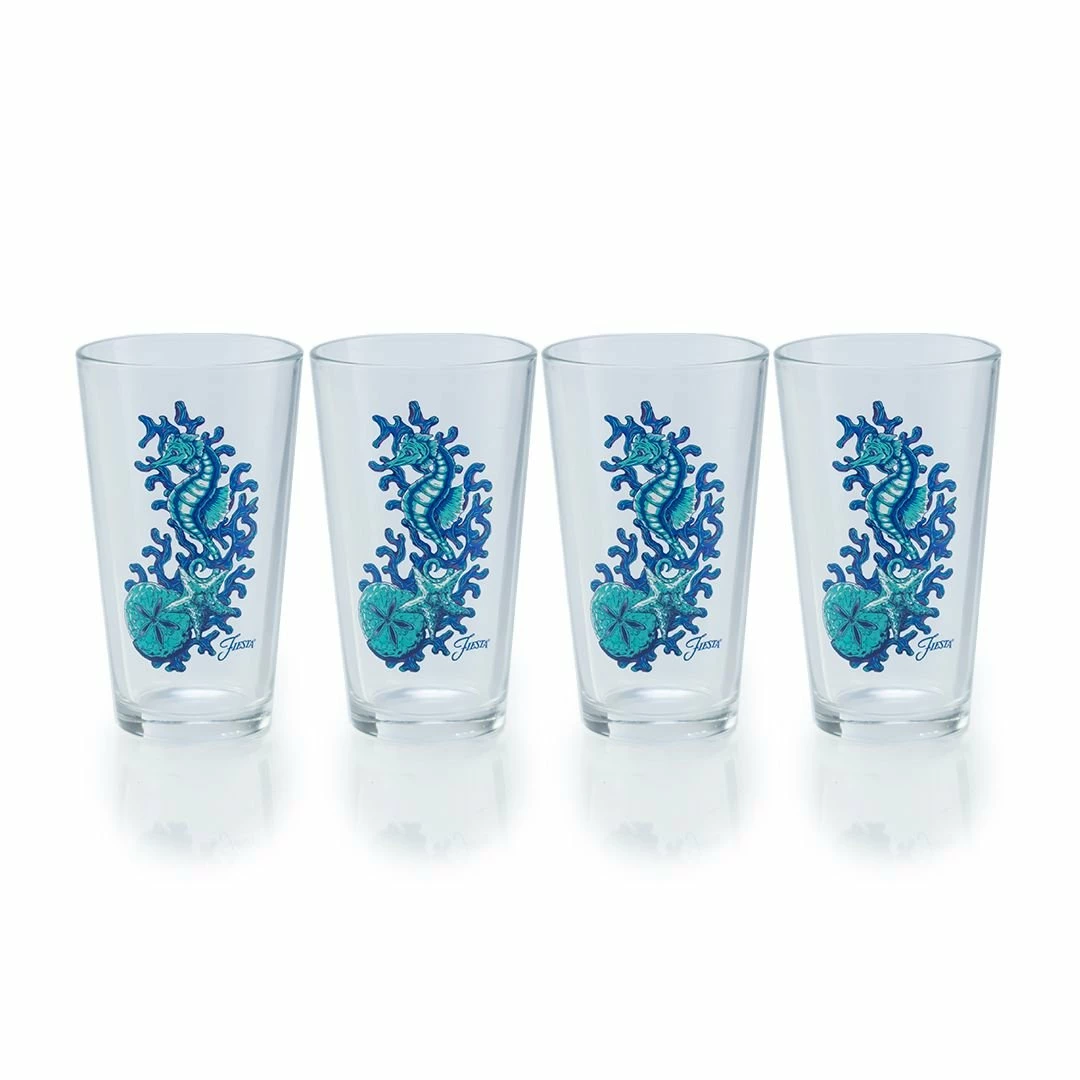Fiesta® Beverage Set For 4 | Coastal Seahorse 3 Fiesta® Beverage Set For 4 | Coastal Seahorse - Image 3