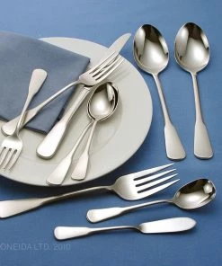 Oneida 18/0 Stainless Steel 45-Piece Flatware Set | Colonial Boston 8 Oneida 18/0 Stainless Steel 45-Piece Flatware Set | Colonial Boston -Cheap Dinnerware Store colonialboston45pieceflatwareset servicefor8 3