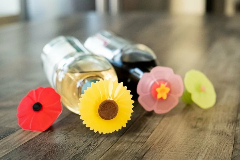 Charles Viancin Floral Bottle Stopper 4 Charles Viancin Floral Bottle Stopper - Image 4