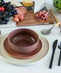Everything Kitchens Modern Flat 24-Piece Dinnerware Set | Beige, Terracotta, Brown 17 Everything Kitchens Modern Flat 24-Piece Dinnerware Set | Beige, Terracotta, Brown -Cheap Dinnerware Store ek modern flat lifestyle squares 0004 ek modern flat lifestyle shoot 2391 1