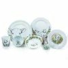 Everything Kitchens Barnyard Baby Animals 28-Piece Dinnerware Set | "Leaping Sheep" - Lamb