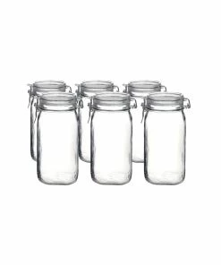 Bormioli Rocco 1.5L Swing Top Fido Canning Jars | 6-pack