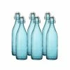 Bormioli Rocco 33.75oz Swing Top Giara Glass Bottles - Sky Blue | 6-pack