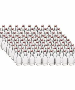 Bormioli Rocco 4.25oz Swing Top Glass Bottles | 100-pack