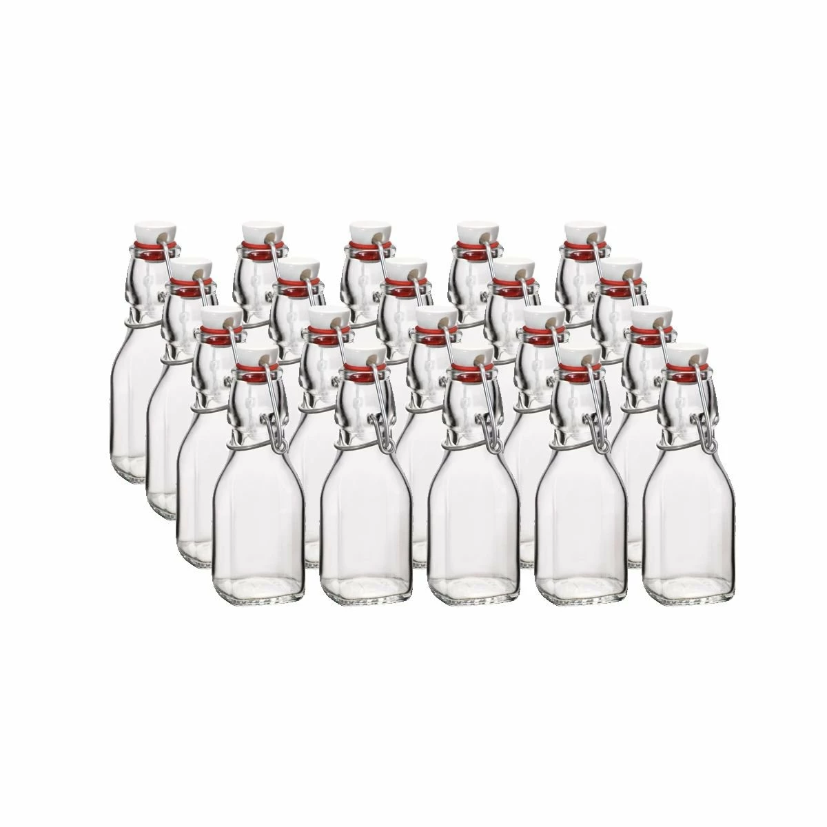 Bormioli Rocco 4.25oz Swing Top Glass Bottles | 20-pack 1 Bormioli Rocco 4.25oz Swing Top Glass Bottles | 20-pack