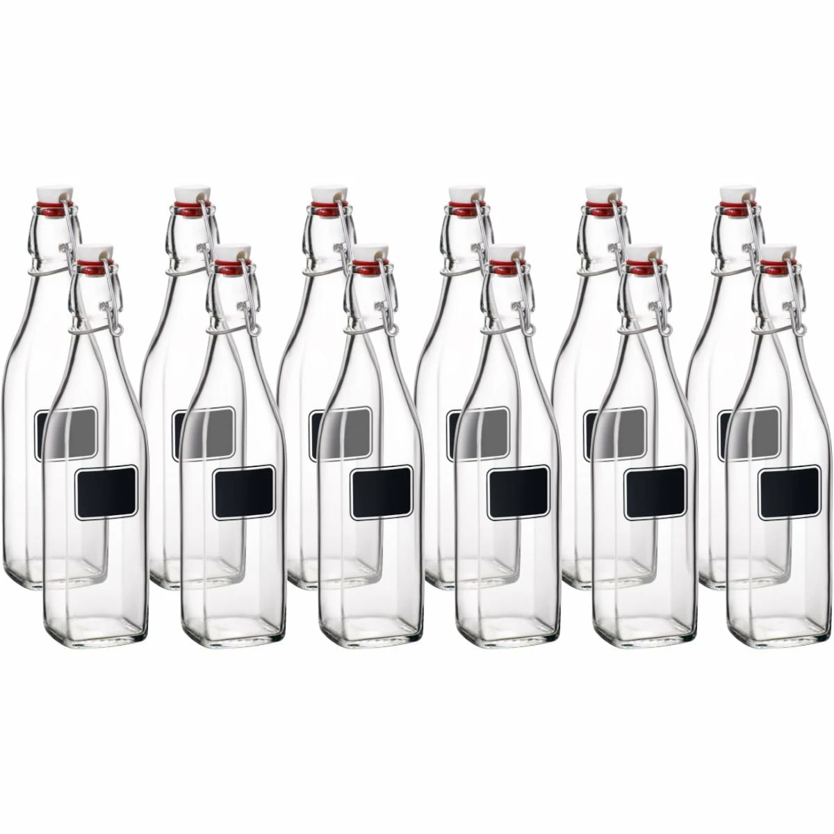 Bormioli Rocco 17oz Swing Top Bottles With Chalkboard Label | 12-pack 1 Bormioli Rocco 17oz Swing Top Bottles With Chalkboard Label | 12-pack