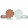 Everything Kitchens Modern Flat 8-Piece Dinner Plate Set | Terracotta & Stone Gray