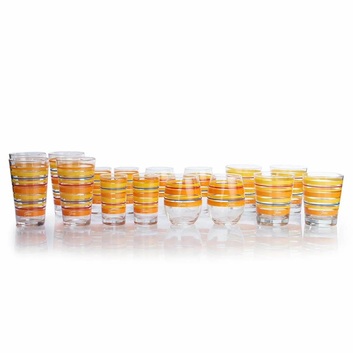 Fiesta® Drinkware Set Of 16 | Sienna Sunset 1 Fiesta® Drinkware Set Of 16 | Sienna Sunset