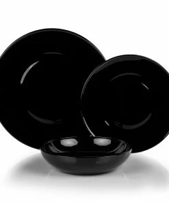 Mosser Glass 12-Piece Dinnerware Set | Black Raspberry