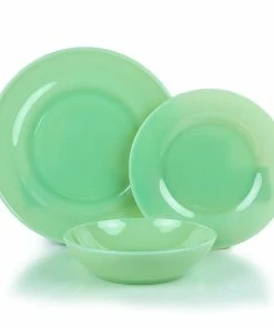 Mosser Glass 12-Piece Dinnerware Set | Jadeite