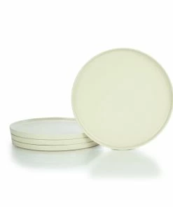 Everything Kitchens Modern Flat 11" Dinner/Charger Plates (Set Of 4) | Beige