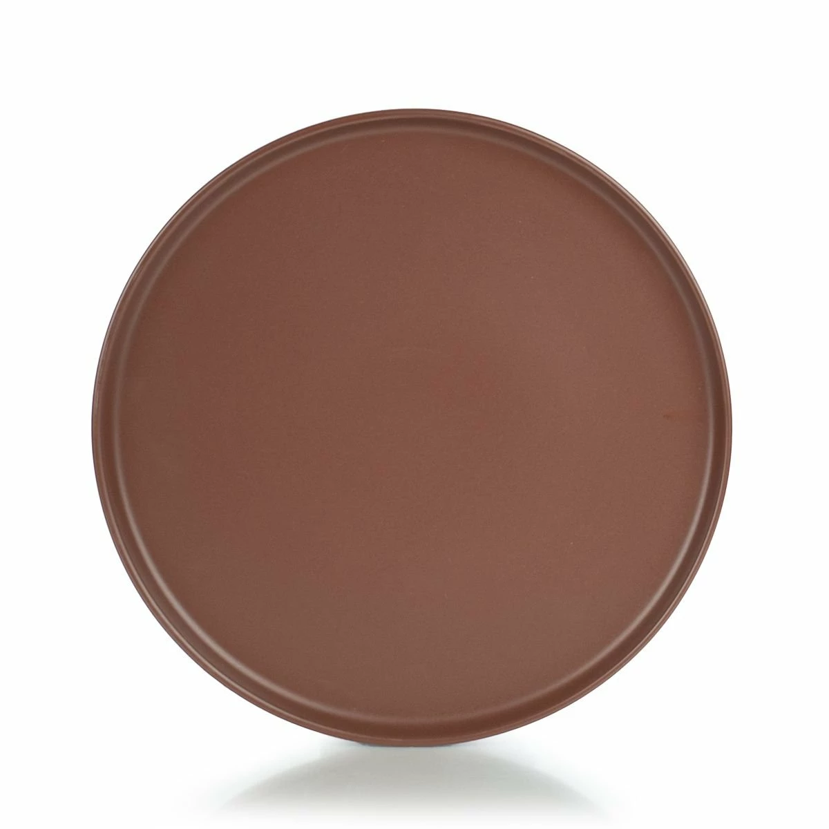 Everything Kitchens Modern Flat 11" Dinner/Charger Plates (Set Of 4) | Brown 2 Everything Kitchens Modern Flat 11" Dinner/Charger Plates (Set Of 4) | Brown - Image 2