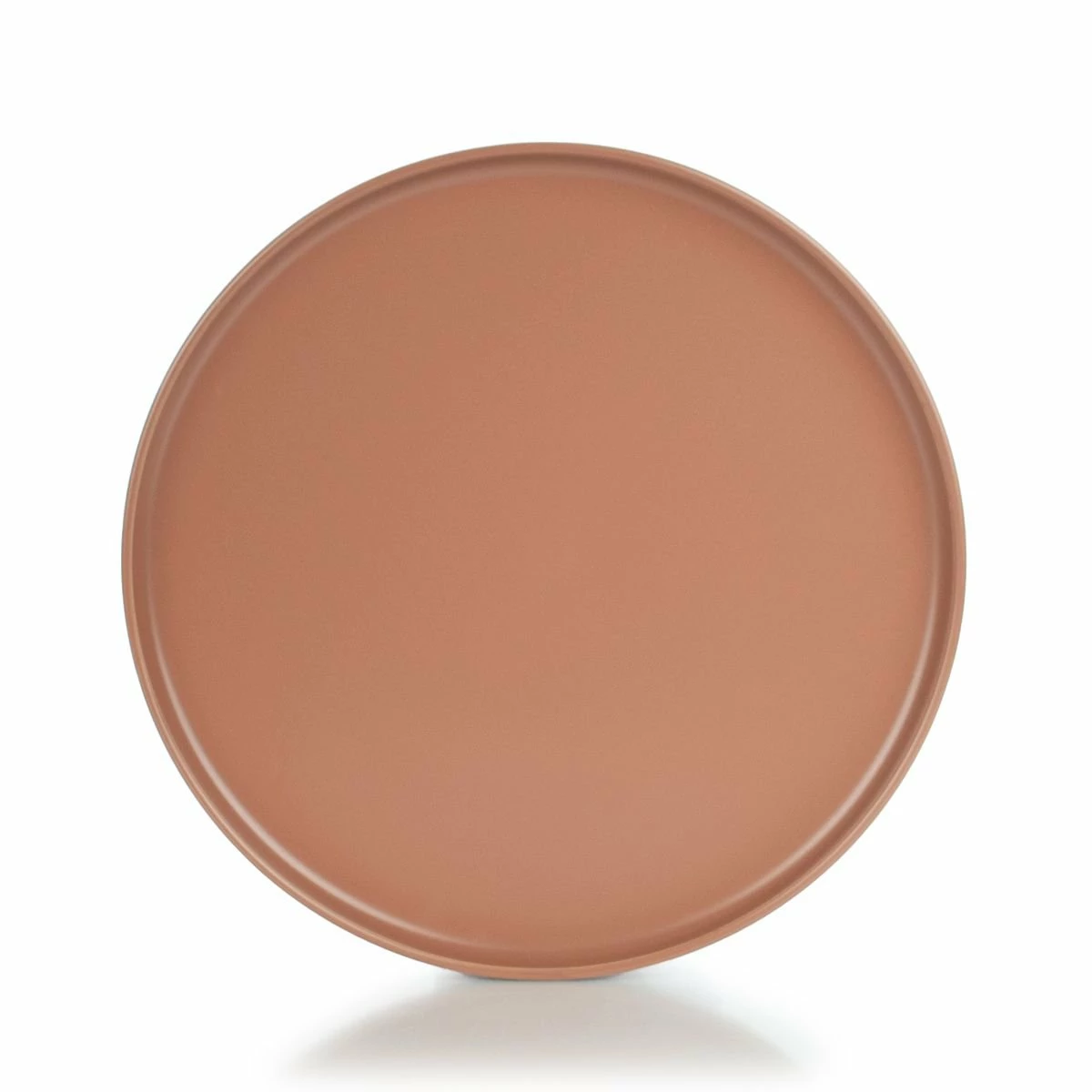 Everything Kitchens Modern Flat 8-Piece Dinner Plate Set | Terracotta & Stone Gray 3 Everything Kitchens Modern Flat 8-Piece Dinner Plate Set | Terracotta & Stone Gray - Image 3