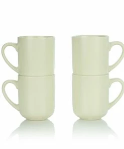 Everything Kitchens Modern Flat 32-Piece Dinnerware Set | Beige, Soft Pink, Stone Gray, Dusty Blue -Cheap Dinnerware Store ekx mg bg 4