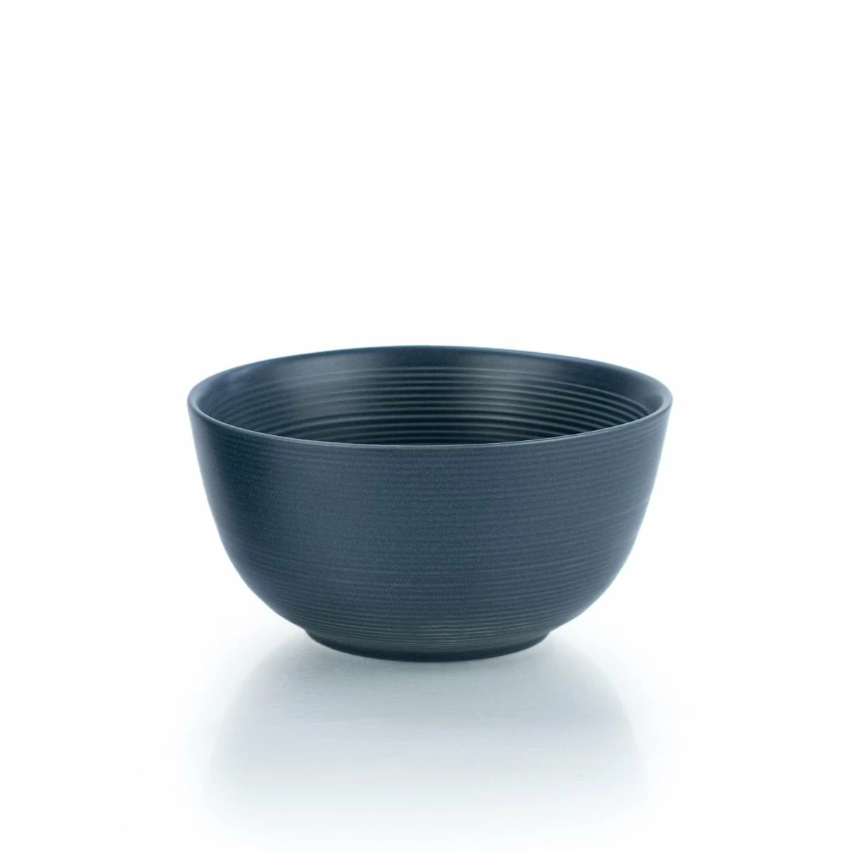 Everything Kitchens Modern Colorful Neutrals - Rippled 6" Bowls (Set Of 4) - Matte | Charcoal 2 Everything Kitchens Modern Colorful Neutrals - Rippled 6" Bowls (Set Of 4) - Matte | Charcoal - Image 2