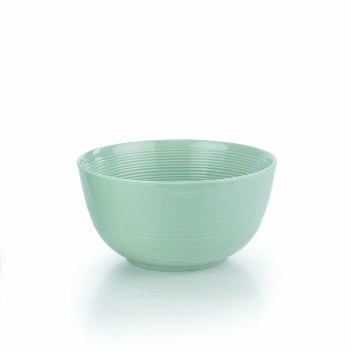 Everything Kitchens Modern Colorful Neutrals - Rippled 6" Bowls (Set Of 4) - Glazed | Light Green 2 Everything Kitchens Modern Colorful Neutrals - Rippled 6" Bowls (Set Of 4) - Glazed | Light Green - Image 2