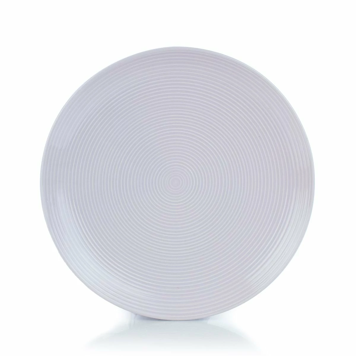 Everything Kitchens Modern Colorful Neutrals - Rippled 10.5" Dinner Plates (Set Of 4) - Glazed | Dusty Purple 2 Everything Kitchens Modern Colorful Neutrals - Rippled 10.5" Dinner Plates (Set Of 4) - Glazed | Dusty Purple - Image 2