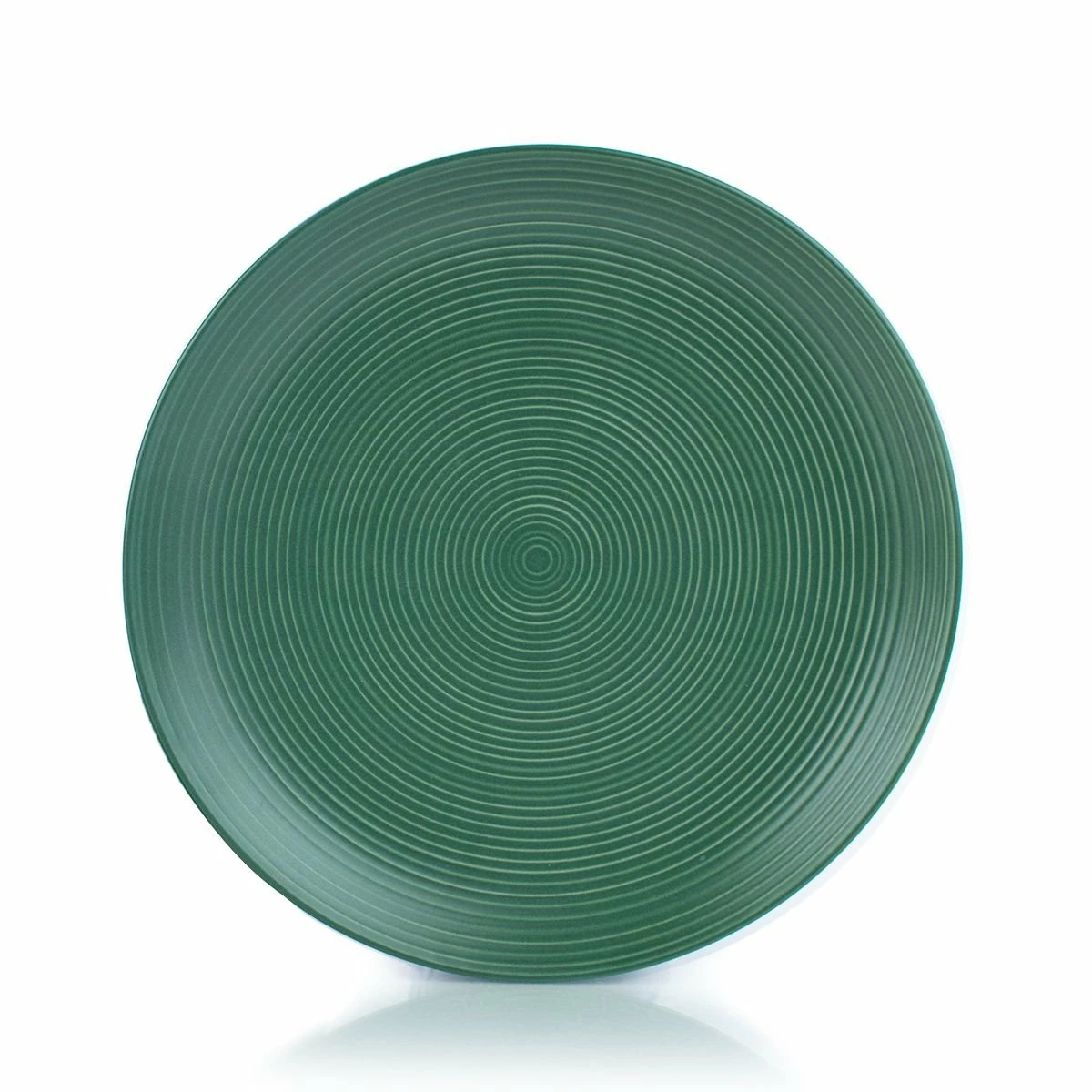 Everything Kitchens Modern Colorful Neutrals - Rippled 16-Piece Dinnerware Set - Matte | Green & Ivory 4 Everything Kitchens Modern Colorful Neutrals - Rippled 16-Piece Dinnerware Set - Matte | Green & Ivory - Image 4