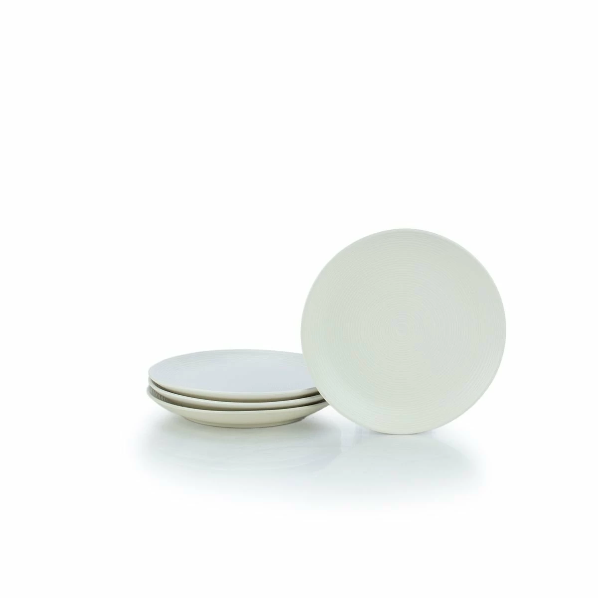 Everything Kitchens Modern Colorful Neutrals - Rippled 16-Piece Dinnerware Set - Matte | Green & Ivory 5 Everything Kitchens Modern Colorful Neutrals - Rippled 16-Piece Dinnerware Set - Matte | Green & Ivory - Image 5