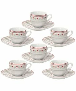 Tognana Brunico Espresso Cups & Saucers | Set Of 6