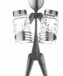 Forked Up Art Salt & Pepper Holder - Spoon Art Figurine