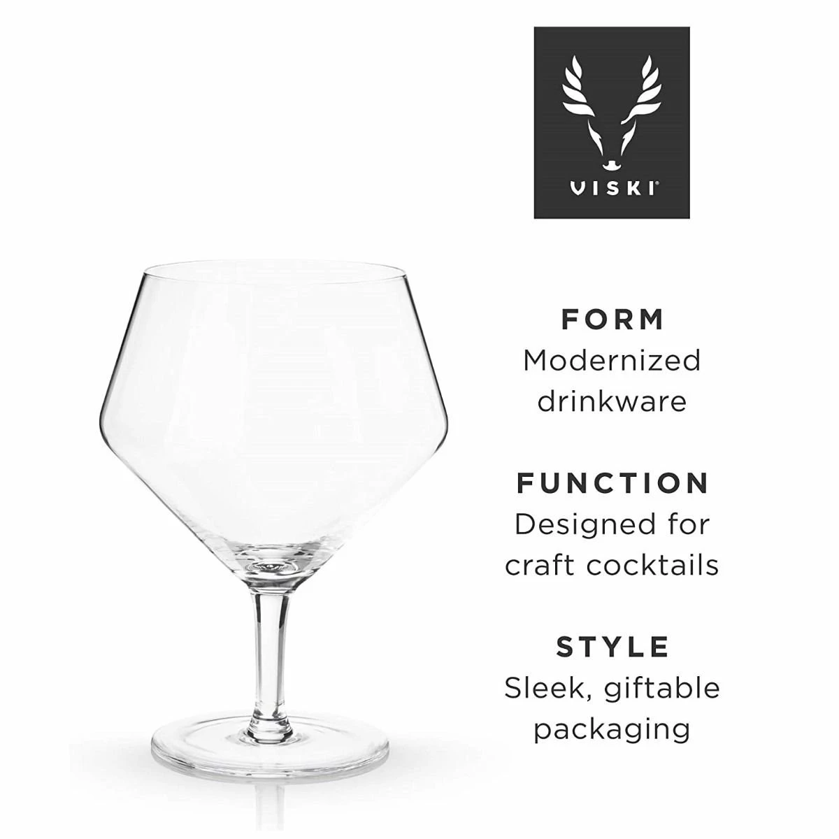 Viski® Angled Crystal Gin & Tonic Glasses 8 Viski® Angled Crystal Gin & Tonic Glasses - Image 8