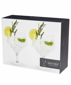 Viski® Angled Crystal Gin & Tonic Glasses 17 Viski® Angled Crystal Gin & Tonic Glasses -Cheap Dinnerware Store gin8