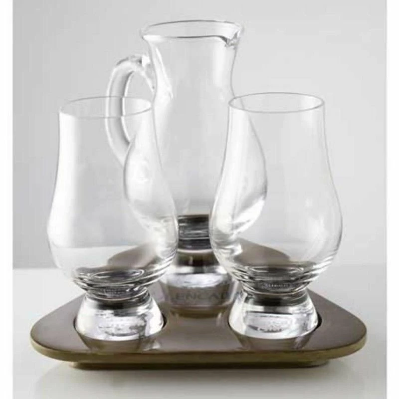 Stolzle Glencairn Crystal Whiskey Flight Tray Set With Pitcher 3 Stolzle Glencairn Crystal Whiskey Flight Tray Set With Pitcher - Image 3