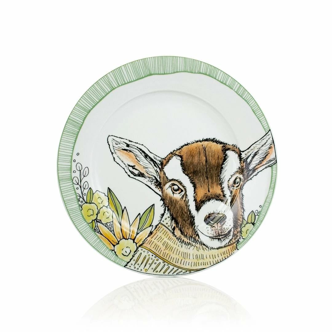 Everything Kitchens Barnyard Baby Animals 28-Piece Dinnerware Set | "Caprine Caper Goats" - Kid 2 Everything Kitchens Barnyard Baby Animals 28-Piece Dinnerware Set | "Caprine Caper Goats" - Kid - Image 2