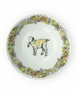 Everything Kitchens Barnyard Baby Animals 16-Piece Dinnerware Set With Mugs | "Caprine Caper Goats" - Kid 9 Everything Kitchens Barnyard Baby Animals 16-Piece Dinnerware Set With Mugs | "Caprine Caper Goats" - Kid -Cheap Dinnerware Store goatsaladbowl 1