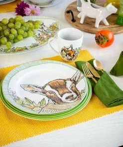 Everything Kitchens Barnyard Baby Animals 16-Piece Dinnerware Set With Mugs | "Caprine Caper Goats" - Kid 11 Everything Kitchens Barnyard Baby Animals 16-Piece Dinnerware Set With Mugs | "Caprine Caper Goats" - Kid -Cheap Dinnerware Store goaty 2