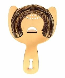 Mercer Barfly Deluxe Set | Gold Plated -Cheap Dinnerware Store gold spring strainer delux