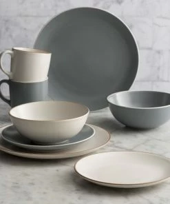 Mason Cash Classic Collection 6.5" Bowl | Grey 7 Mason Cash Classic Collection 6.5" Bowl | Grey -Cheap Dinnerware Store greywhitedinnerware1 1