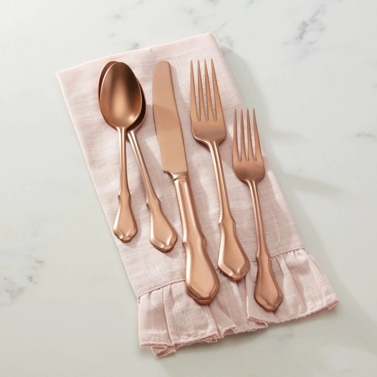 Reed & Barton 5-Piece Place Setting | Hampden Rose 3 Reed & Barton 5-Piece Place Setting | Hampden Rose - Image 3