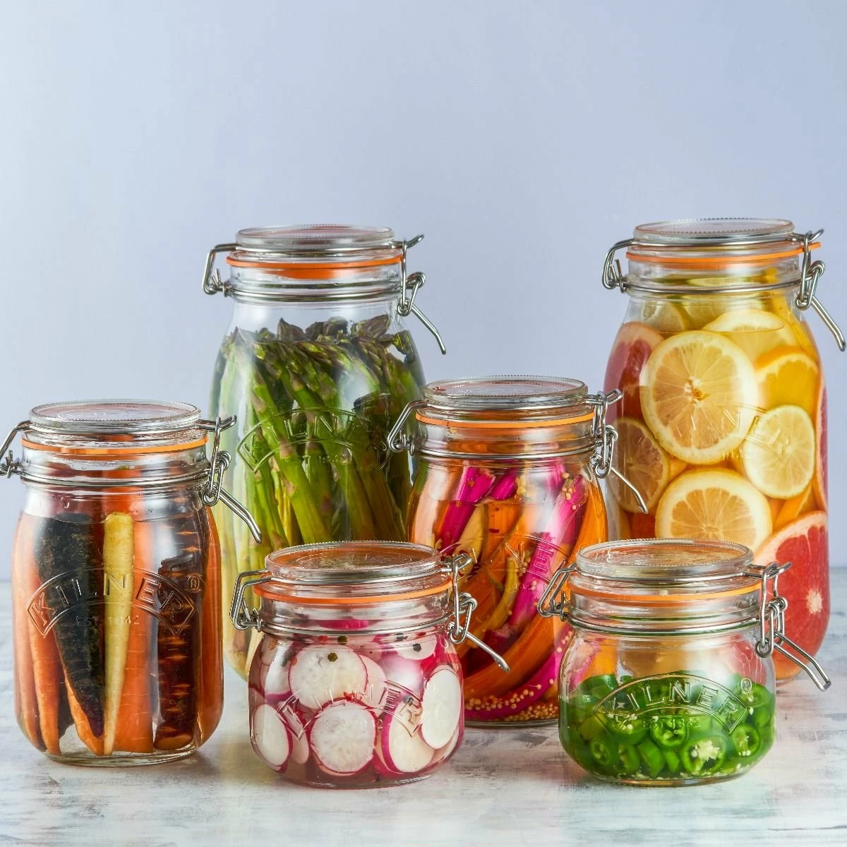 Kilner Swing Top Round Glass Jar | 2L 3 Kilner Swing Top Round Glass Jar | 2L - Image 3