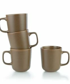 Everything Kitchens Modern Colorful Neutrals - Rippled 16-Piece Dinnerware Set - Matte | Mocha 9 Everything Kitchens Modern Colorful Neutrals - Rippled 16-Piece Dinnerware Set - Matte | Mocha -Cheap Dinnerware Store kx tmg tn 2 2