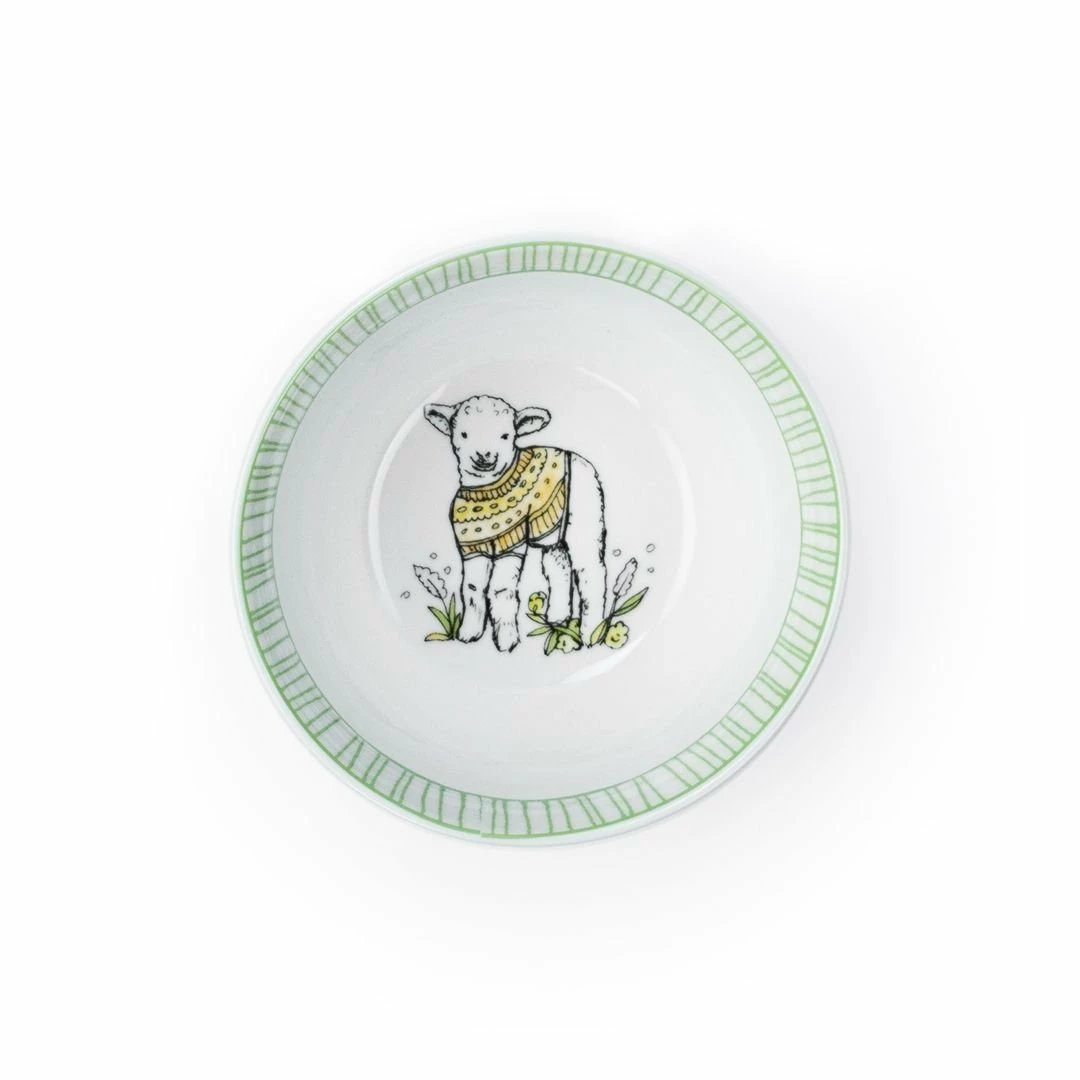Everything Kitchens Barnyard Baby Animals 28-Piece Dinnerware Set | "Leaping Sheep" - Lamb 6 Everything Kitchens Barnyard Baby Animals 28-Piece Dinnerware Set | "Leaping Sheep" - Lamb - Image 6