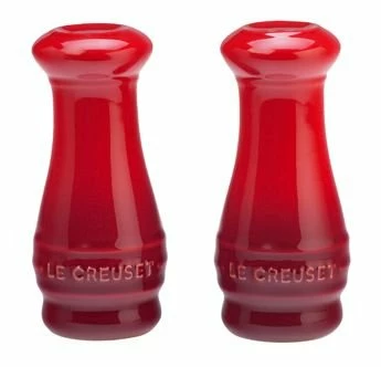 Le Creuset 2-Piece Salt & Pepper Shakers | Cerise/Cherry Red 1 Le Creuset 2-Piece Salt & Pepper Shakers | Cerise/Cherry Red