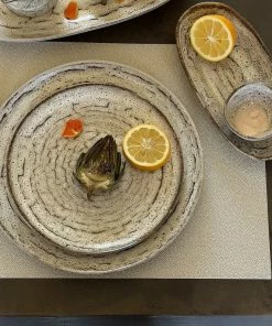 Carmel Ceramica Truffle 9" Salad Plate 6 Carmel Ceramica Truffle 9" Salad Plate -Cheap Dinnerware Store lifestyle1 11